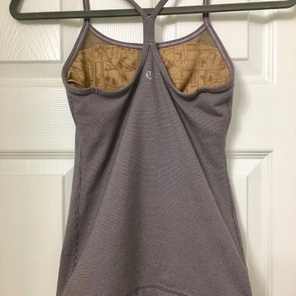 Purple striped Power-Y Lululemon tank - Picture 2 of 2